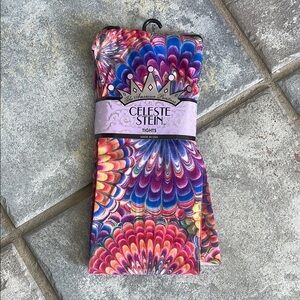 Celeste Red and Pink Kaleidoscope Hosiery